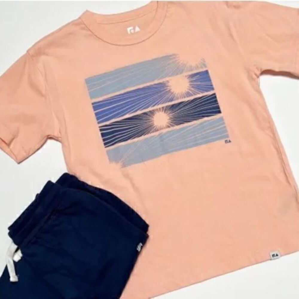 Free Assembly Boys Short Sleeve Graphic Tee Large 10/12